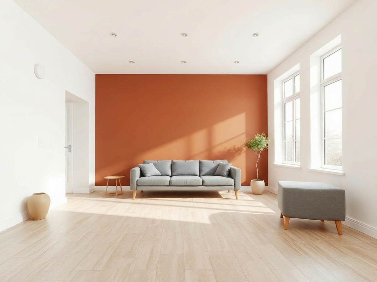 Mur du fond terracotta : résultat généré par l'IA